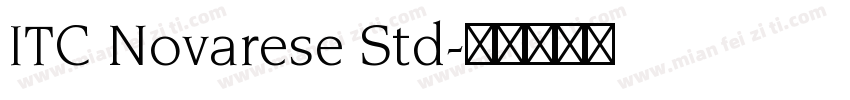 ITC Novarese Std字体转换